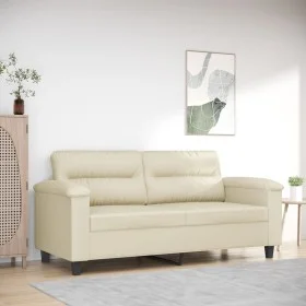 Sofá de 2 plazas de cuero sintético color crema 140 cm de , Sofás - Ref: Foro24-359584, Precio: 281,91 €, Descuento: %