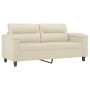 Sofá de 2 plazas de cuero sintético color crema 140 cm de , Sofás - Ref: Foro24-359584, Precio: 287,30 €, Descuento: %