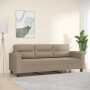 Sofá de 3 plazas de tela microfibra gris taupe 180 cm de , Sofás - Ref: Foro24-359567, Precio: 362,96 €, Descuento: %