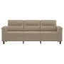 Sofá de 3 plazas de tela microfibra gris taupe 180 cm de , Sofás - Ref: Foro24-359567, Precio: 356,09 €, Descuento: %