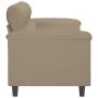 Sofá de 3 plazas de tela microfibra gris taupe 180 cm de , Sofás - Ref: Foro24-359567, Precio: 356,09 €, Descuento: %