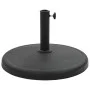 Base de sombrilla redonda de poliresina negra 19 kg de vidaXL, Bases para sombrillas - Ref: Foro24-45197, Precio: 65,81 €, De...