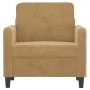 Sillón de terciopelo marrón 60 cm de , Sofás - Ref: Foro24-359429, Precio: 118,86 €, Descuento: %
