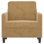 Sillón de terciopelo marrón 60 cm de , Sofás - Ref: Foro24-359429, Precio: 121,30 €, Descuento: %