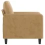 Sillón de terciopelo marrón 60 cm de , Sofás - Ref: Foro24-359429, Precio: 118,86 €, Descuento: %