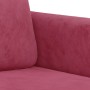 Sofá de 2 plazas de terciopelo rojo tinto 120 cm de , Sofás - Ref: Foro24-359436, Precio: 243,63 €, Descuento: %