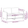 Sofá de 2 plazas de terciopelo rojo tinto 120 cm de , Sofás - Ref: Foro24-359436, Precio: 243,63 €, Descuento: %