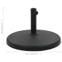 Base de sombrilla redonda de poliresina negra 19 kg de vidaXL, Bases para sombrillas - Ref: Foro24-45197, Precio: 67,30 €, De...