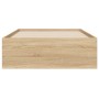 Cama con cajones madera ingeniería roble Sonoma 100x200 cm de , Camas y somieres - Ref: Foro24-3207289, Precio: 132,71 €, Des...