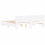 Estructura de cama con cabecero blanca 160x200 cm de , Camas y somieres - Ref: Foro24-3207469, Precio: 150,61 €, Descuento: %