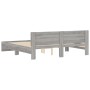 Estructura de cama con cabecero gris Sonoma 160x200 cm de , Camas y somieres - Ref: Foro24-3207474, Precio: 174,28 €, Descuen...