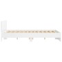 Estructura de cama con cabecero blanca 140x200 cm de , Camas y somieres - Ref: Foro24-3207483, Precio: 133,23 €, Descuento: %