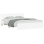 Estructura de cama con cabecero blanca 140x190 cm de , Camas y somieres - Ref: Foro24-3207497, Precio: 171,44 €, Descuento: %