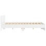 Estructura de cama con cabecero blanca 140x190 cm de , Camas y somieres - Ref: Foro24-3207497, Precio: 171,44 €, Descuento: %