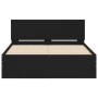 Estructura de cama con cabecero negro 120x190 cm de , Camas y somieres - Ref: Foro24-3207512, Precio: 172,41 €, Descuento: %