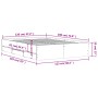 Cama con cajones madera de ingeniería gris hormigón 120x190 cm de , Camas y somieres - Ref: Foro24-3207318, Precio: 199,65 €,...
