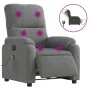 Sillón reclinable masaje eléctrico tela microfibra gris oscuro de , Sillones - Ref: Foro24-3204924, Precio: 336,91 €, Descuen...