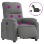 Sillón reclinable masaje eléctrico tela microfibra gris oscuro de , Sillones - Ref: Foro24-3204924, Precio: 317,38 €, Descuen...