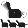 Sillón reclinable de masaje elevable tela de microfibra negro de , Sillones - Ref: Foro24-3204939, Precio: 288,63 €, Descuent...