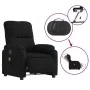 Sillón masaje eléctrico reclinable elevable tela negro de , Sillones - Ref: Foro24-3204953, Precio: 351,96 €, Descuento: %