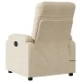 Sillón reclinable masaje eléctrico tela microfibra color crema de , Sillones - Ref: Foro24-3204926, Precio: 302,97 €, Descuen...