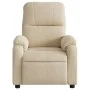 Sillón reclinable masaje eléctrico tela microfibra color crema de , Sillones - Ref: Foro24-3204926, Precio: 302,97 €, Descuen...