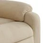 Sillón reclinable masaje eléctrico tela microfibra color crema de , Sillones - Ref: Foro24-3204926, Precio: 302,97 €, Descuen...