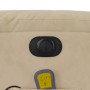 Sillón reclinable masaje eléctrico tela microfibra color crema de , Sillones - Ref: Foro24-3204926, Precio: 299,18 €, Descuen...