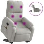 Sillón masaje eléctrico reclinable elevable tela gris claro de , Sillones - Ref: Foro24-3204951, Precio: 352,68 €, Descuento: %