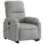 Sillón masaje eléctrico reclinable elevable tela gris claro de , Sillones - Ref: Foro24-3204951, Precio: 352,68 €, Descuento: %