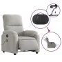 Sillón masaje eléctrico reclinable elevable tela gris claro de , Sillones - Ref: Foro24-3204951, Precio: 362,27 €, Descuento: %