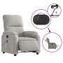 Sillón masaje eléctrico reclinable elevable tela gris claro de , Sillones - Ref: Foro24-3204951, Precio: 352,68 €, Descuento: %