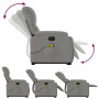 Sillón masaje eléctrico reclinable elevable tela gris claro de , Sillones - Ref: Foro24-3204951, Precio: 352,68 €, Descuento: %