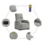 Sillón masaje eléctrico reclinable elevable tela gris claro de , Sillones - Ref: Foro24-3204951, Precio: 362,27 €, Descuento: %