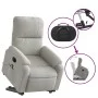 Sillón masaje eléctrico reclinable elevable tela gris claro de , Sillones - Ref: Foro24-3204951, Precio: 362,27 €, Descuento: %
