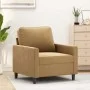 Sillón de terciopelo marrón 60 cm de , Sofás - Ref: Foro24-359186, Precio: 132,45 €, Descuento: %