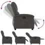 Sillón reclinable eléctrico de cuero auténtico gris de , Sillones - Ref: Foro24-3204257, Precio: 348,73 €, Descuento: %