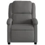 Sillón reclinable eléctrico de cuero auténtico gris de , Sillones - Ref: Foro24-3204257, Precio: 348,73 €, Descuento: %