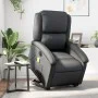 Sillón de masaje elevable eléctrico cuero auténtico negro de , Sillones - Ref: Foro24-3204274, Precio: 440,82 €, Descuento: %