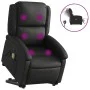 Sillón de masaje elevable eléctrico cuero auténtico negro de , Sillones - Ref: Foro24-3204274, Precio: 440,82 €, Descuento: %