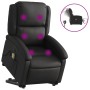Sillón de masaje elevable eléctrico cuero auténtico negro de , Sillones - Ref: Foro24-3204274, Precio: 420,43 €, Descuento: %