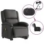 Sillón de masaje elevable eléctrico cuero auténtico negro de , Sillones - Ref: Foro24-3204274, Precio: 440,82 €, Descuento: %