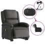 Sillón de masaje elevable eléctrico cuero auténtico negro de , Sillones - Ref: Foro24-3204274, Precio: 420,43 €, Descuento: %