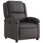 Sillón reclinable eléctrico de cuero auténtico marrón oscuro de , Sillones - Ref: Foro24-3204255, Precio: 368,14 €, Descuento: %