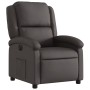 Sillón reclinable eléctrico de cuero auténtico marrón oscuro de , Sillones - Ref: Foro24-3204255, Precio: 370,36 €, Descuento: %