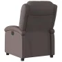 Sillón reclinable eléctrico de cuero auténtico marrón oscuro de , Sillones - Ref: Foro24-3204255, Precio: 368,14 €, Descuento: %