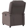 Sillón reclinable eléctrico de cuero auténtico marrón oscuro de , Sillones - Ref: Foro24-3204255, Precio: 370,36 €, Descuento: %