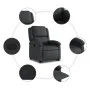 Verstellbarer Aufsteh-Ledersessel in Schwarz von , Sessel - Ref: Foro24-3204262, Preis: 416,78 €, Rabatt: %