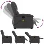 Sillón reclinable de masaje elevable cuero auténtico gris de , Sillones - Ref: Foro24-3204269, Precio: 403,00 €, Descuento: %