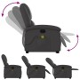 Sillón reclinable de masaje elevable cuero auténtico gris de , Sillones - Ref: Foro24-3204269, Precio: 400,00 €, Descuento: %